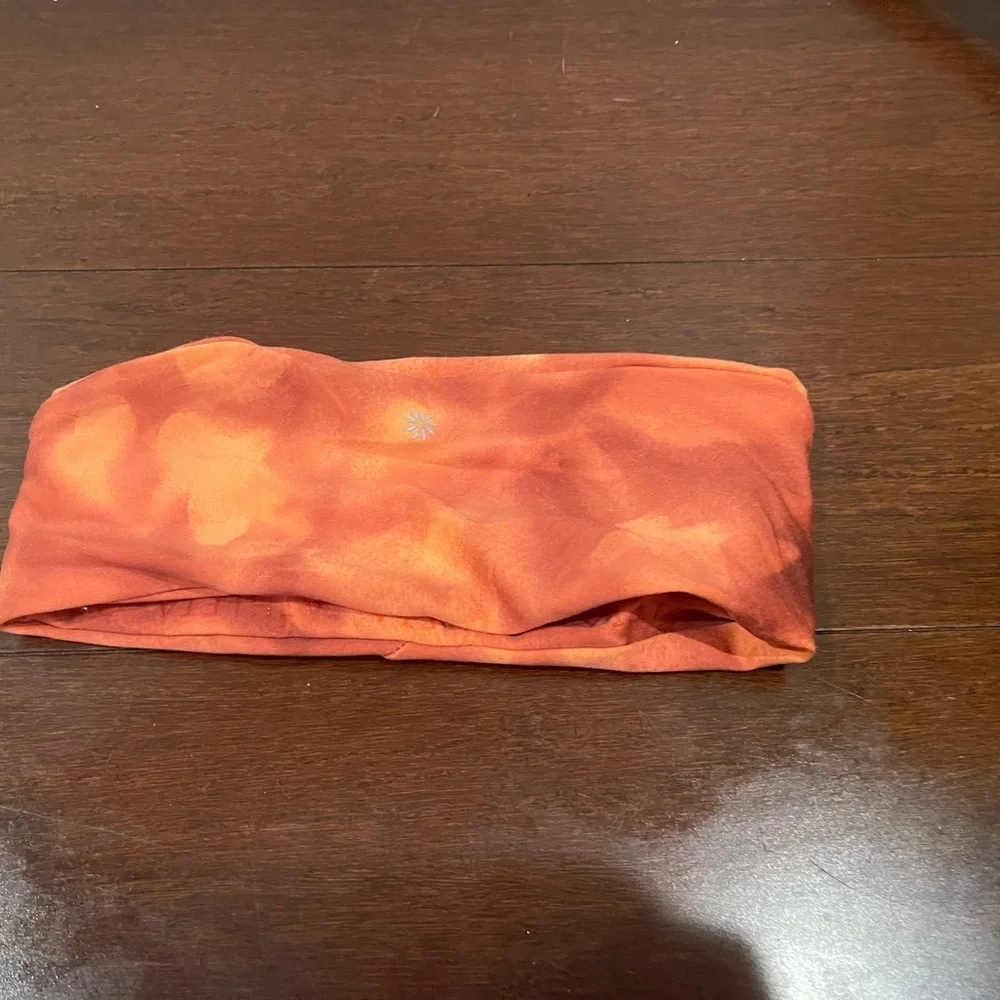 guc athleta Orange Tie-Dye Headband